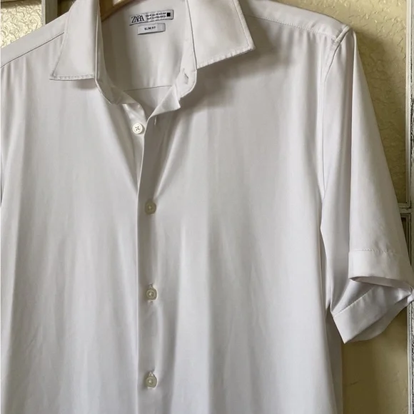 Zara Slim Fit Shirt Medium Sz Men’s - Picture 2 of 4